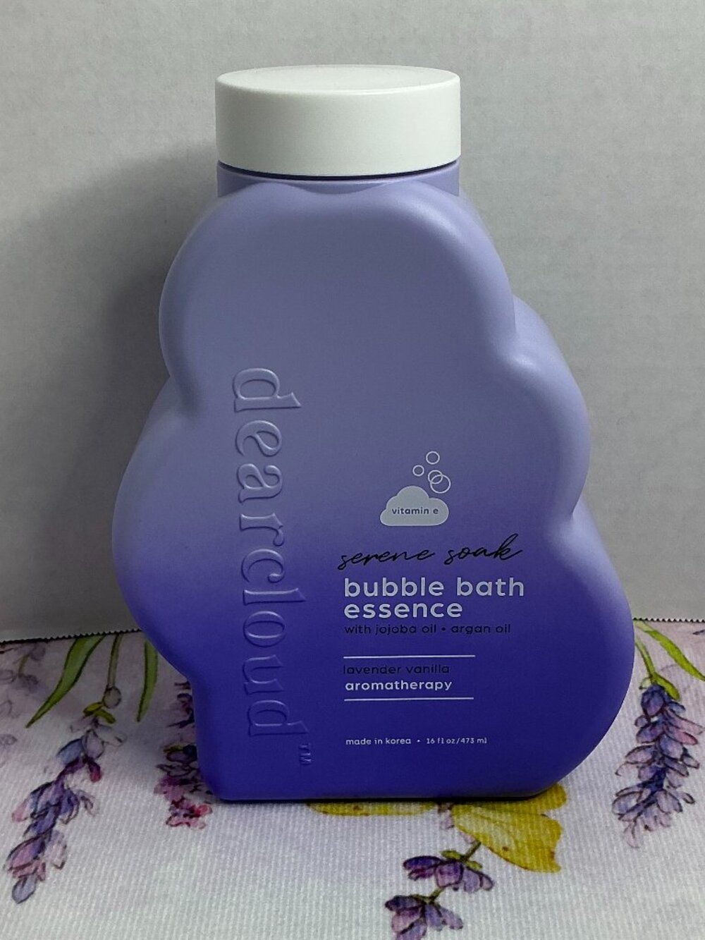 Dearcloud Serene Soak Bubble Bath Essence Lavender Vanilla
